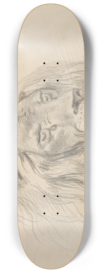 Sawrey Gilpin - Head of a Lion. 8.25 inch art skate deck