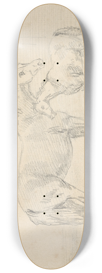 Sawrey Gilpin - Mare with Foal 8.25 inch art skate deck