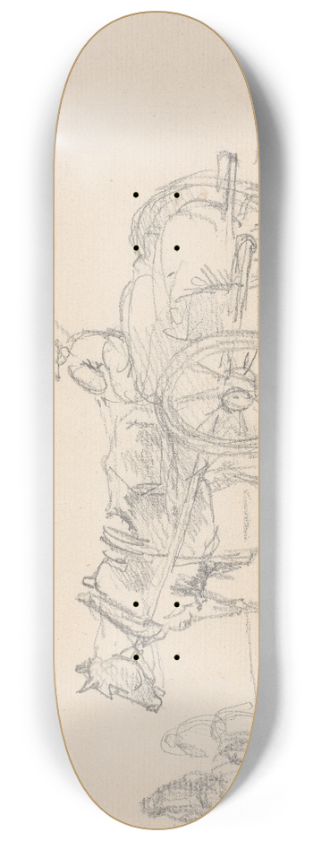 Sawrey Gilpin - Riders and a Two-Wheeled Cart With Driver 8.25 inch art skate deck