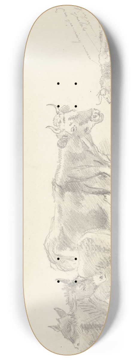 Sawrey Gilpin - Study of Cattle and Donkeys 8.25 inch art skate deck