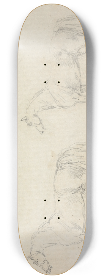 Sawrey Gilpin - Two Horses Walking to Left 8.25 inch art skate deck