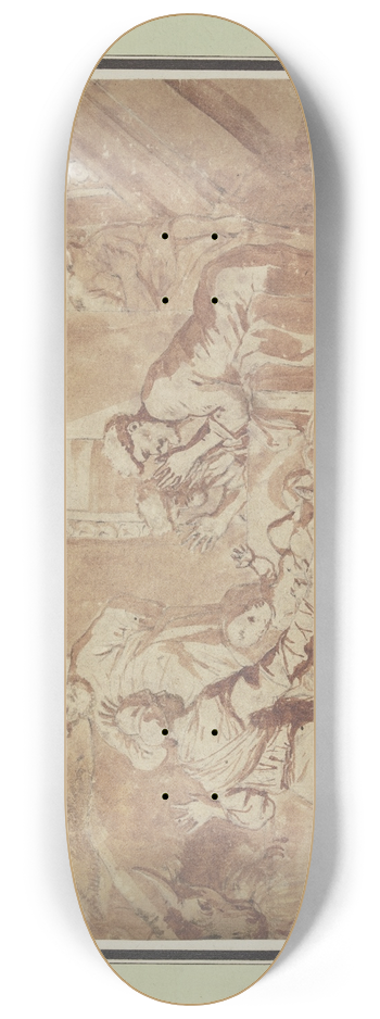 Sbastien Bourdon - Adoration of the shepherds 8.25 inch art skate deck