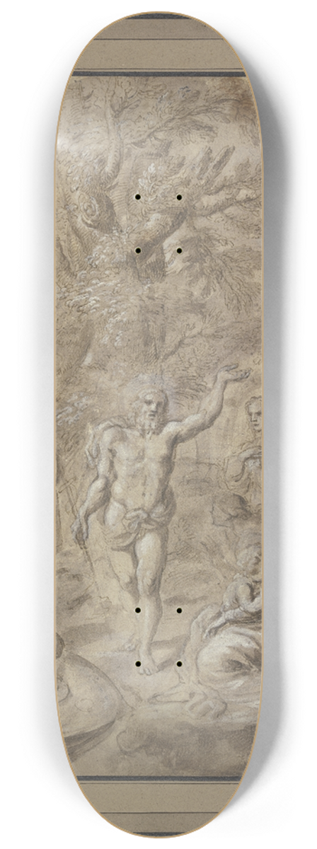 Sbastien Bourdon - Johannes predigt in der Wste 8.25 inch art skate deck