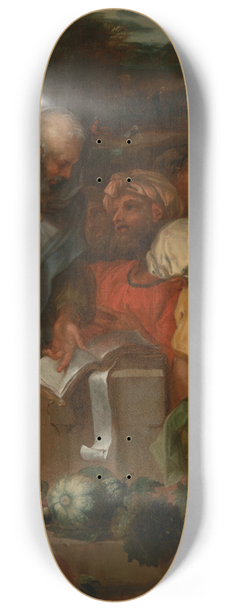 Sbastien Bourdon - Presenting the Bikkurim (first fruits) at the Temple 8.25 inch art skate deck