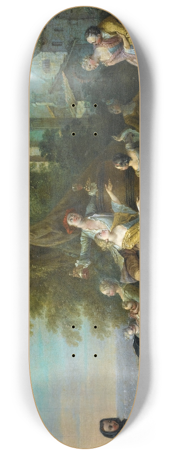 Sbastien Jacques Leclerc - Scne Galante 8.25 inch art skate deck