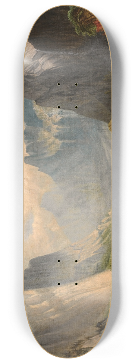 School Of Thomas Hill - Valley Landscape 8.25 inch art skate deck