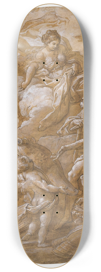 Sebastiano Conca - VenusAt The Forge Of Vulcan 8.25 inch art skate deck