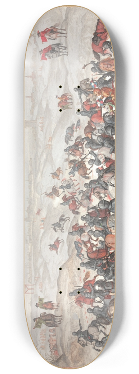 Sebastian Vrancx - La bataille de Lekkersbeetje 8.25 inch art skate deck