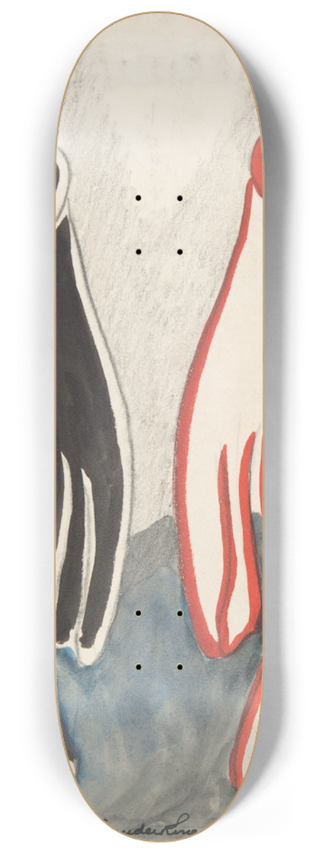 Sergey Yurievich Sudeikin - Costumes for New Faces, Radio City, Female Dominoes 8.25 inch art skate deck