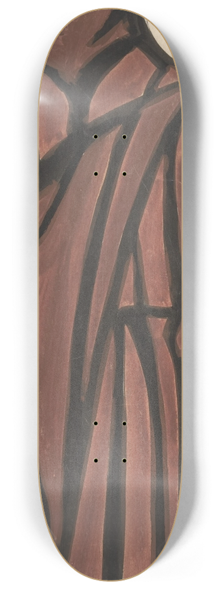 Sergey Yurievich Sudeikin - Death wearing a brown robe 8.25 inch art skate deck