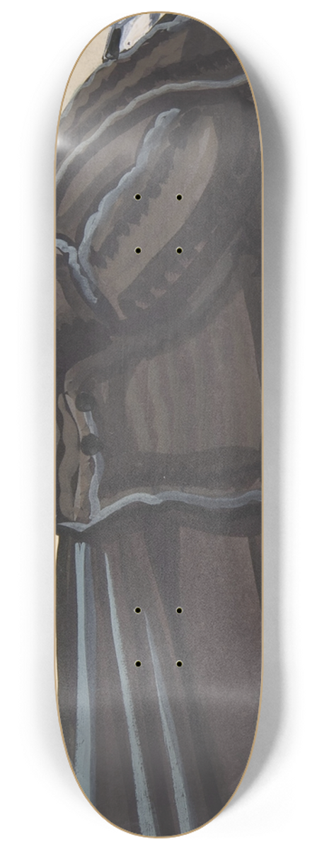 Sergey Yurievich Sudeikin - Woman in a black fur 8.25 inch art skate deck