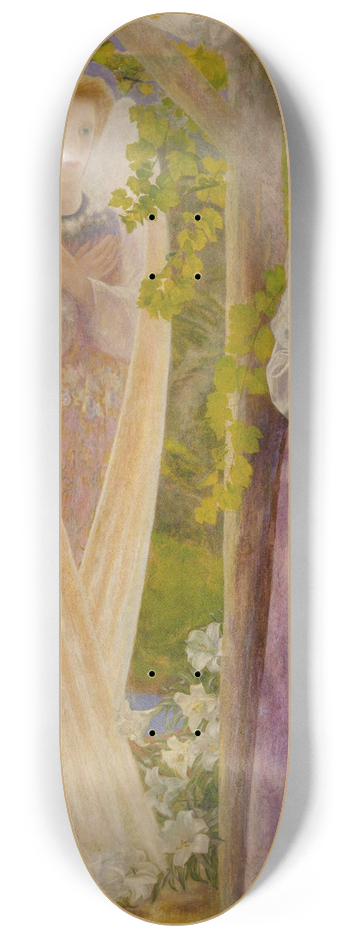 Arthur Hughes - The Annunciation 8.25 inch art skate deck