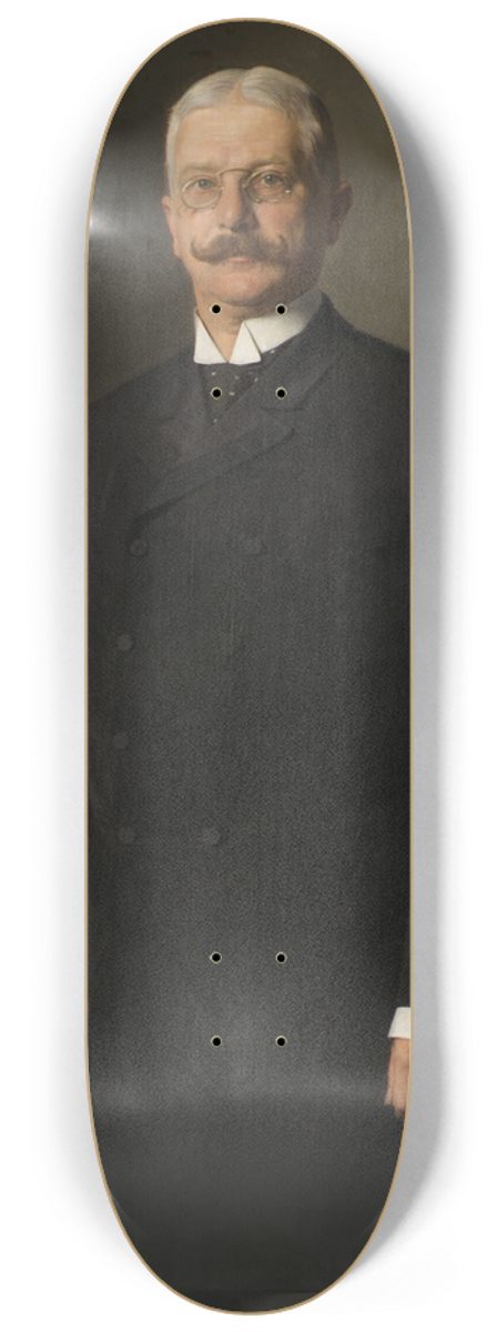 Sigmund L'Allemand - Minister Paul Gautsch Freiherr von Frankenthurn (1851-1918) 8.25 inch art skate deck