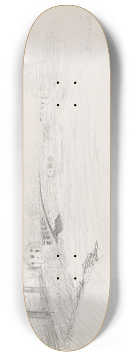 Signe Scheel - Asnires 8.25 inch art skate deck