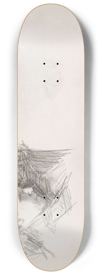 Signe Scheel - Kvinnehode i profil 8.25 inch art skate deck