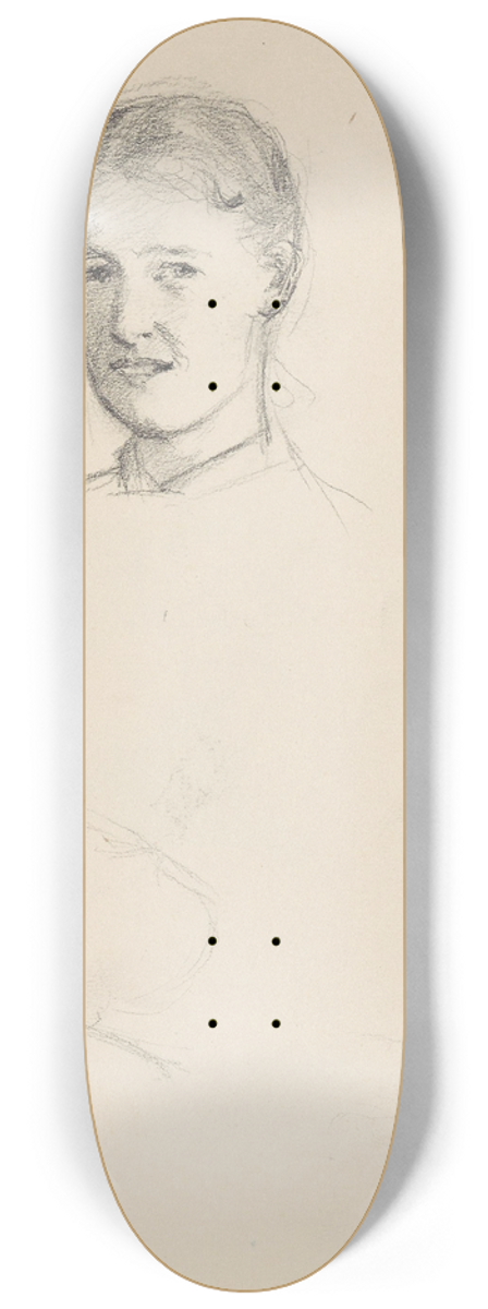 Signe Scheel - Kvinneportrett 8.25 inch art skate deck