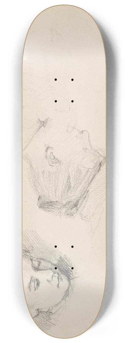 Signe Scheel - Kvinneportrett; profil 8.25 inch art skate deck