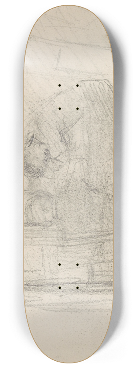 Signe Scheel - Lekselesing 8.25 inch art skate deck