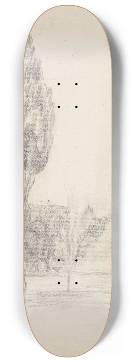 Signe Scheel - Piazza di Siena, Villa Borghese Roma 8.25 inch art skate deck