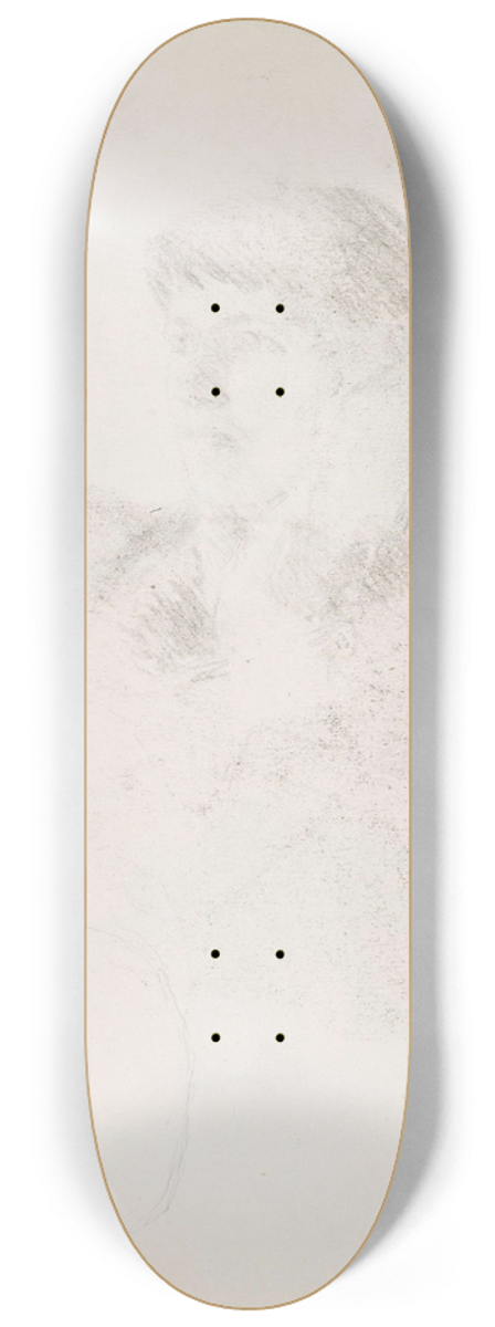 Signe Scheel - Riss av kvinneportrett 8.25 inch art skate deck