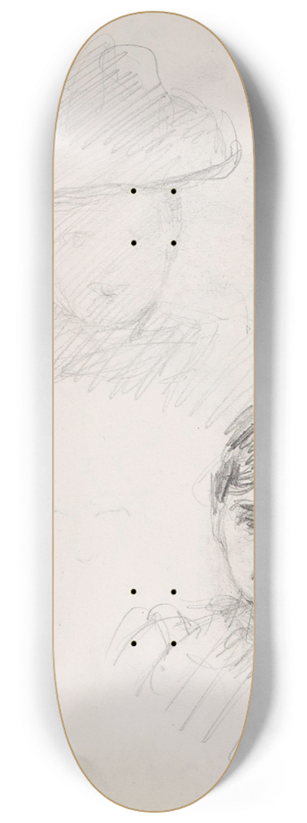 Signe Scheel - To kvinneportretter 8.25 inch art skate deck