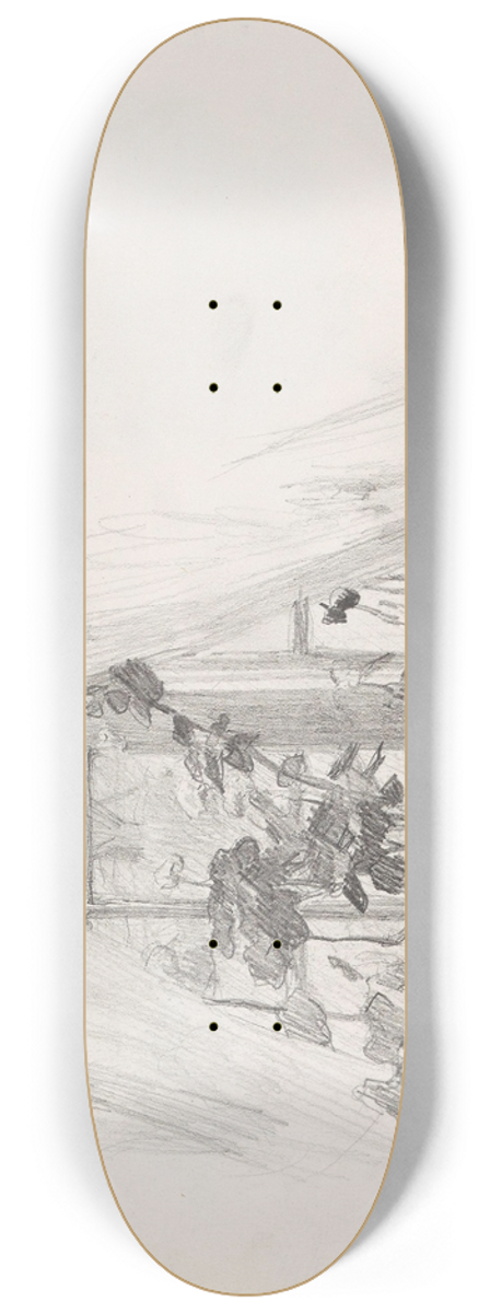 Signe Scheel - Vindu med blomster 8.25 inch art skate deck