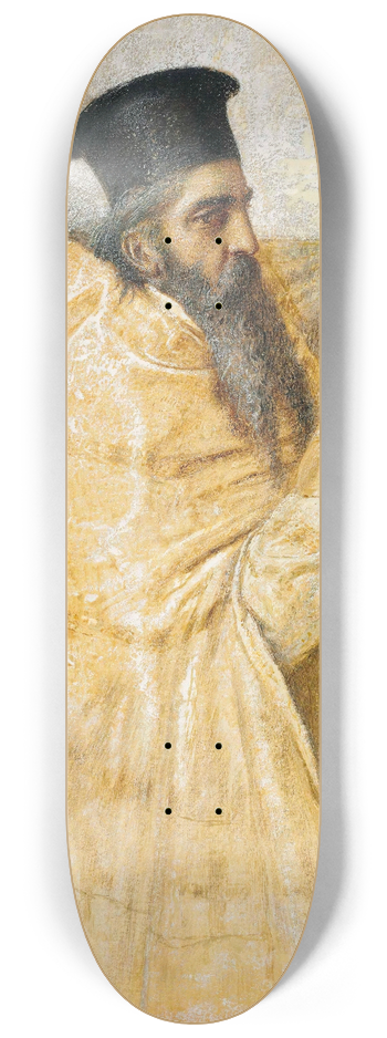 Simeon Solomon - A Bishop Of The Eastern Church 8.25 inch art skate deck