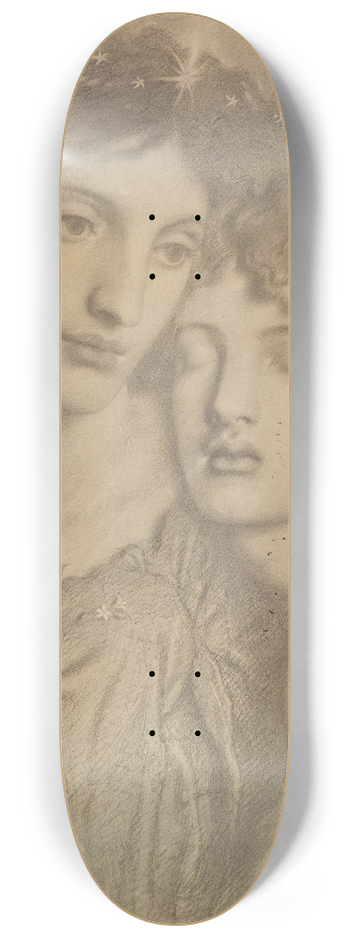 Simeon Solomon - Night and Sleep 8.25 inch art skate deck