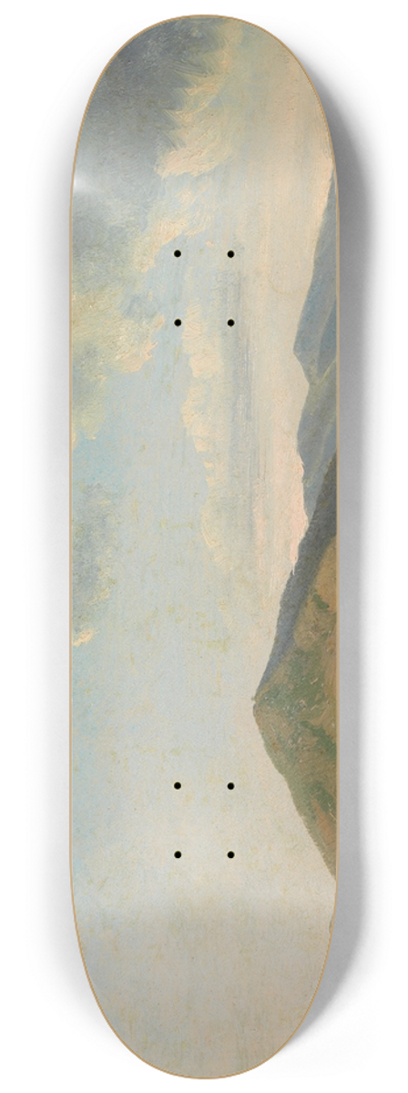 Simon Denis - Mountainous Landscape at Vicovaro 8.25 inch art skate deck