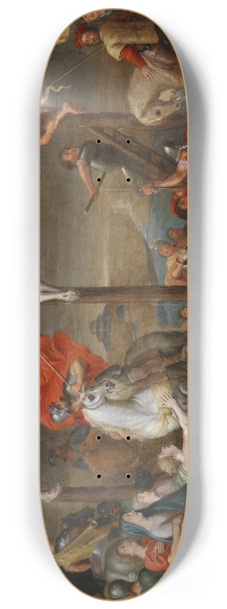 Simon de Vos - Crucifixion 8.25 inch art skate deck