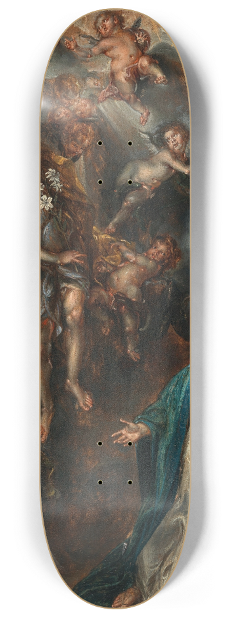 Simon de Vos - The Annunciation 8.25 inch art skate deck