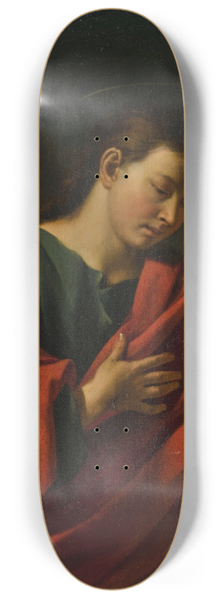 Simone Cantarini - Saint John the Evangelist 8.25 inch art skate deck
