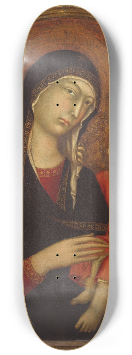 Simone Martini - Madonna with Chid 8.25 inch art skate deck