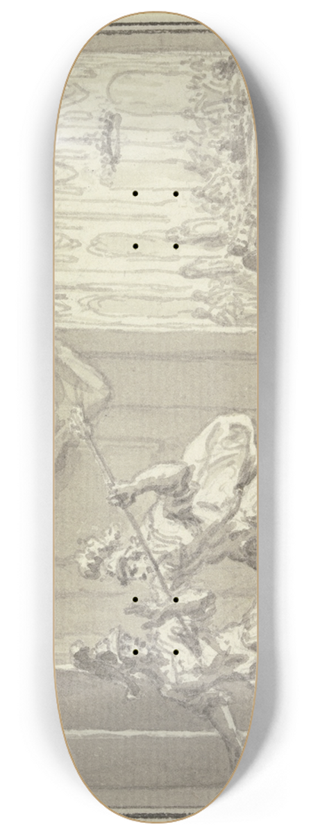 Simon Fokke - Alexander erschlgt Kleitos 8.25 inch art skate deck