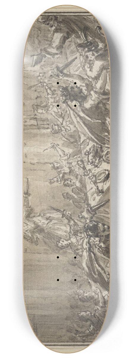 Simon Fokke - Geschichte Alexanders des Groen 8.25 inch art skate deck