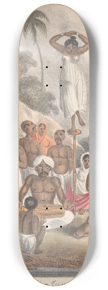 Sir Charles D'Oyly - Indian Jugglers 8.25 inch art skate deck