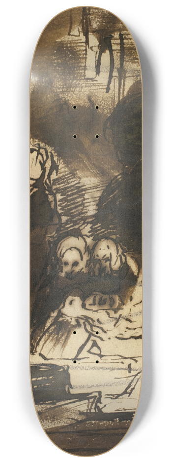 Sir David Wilkie - Finding the Scottish Regalia 8.25 inch art skate deck