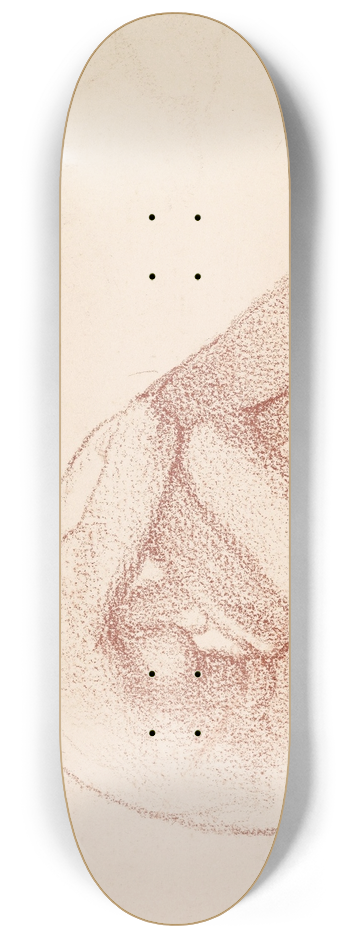 Sir Edward Coley Burne-Jones - Female Nude  Study 8.25 inch art skate deck