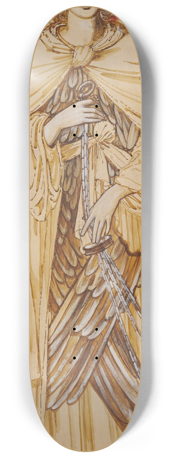 Sir Edward Coley Burne-Jones - The Angels of the Hierarchy  Seraphim 8.25 inch art skate deck