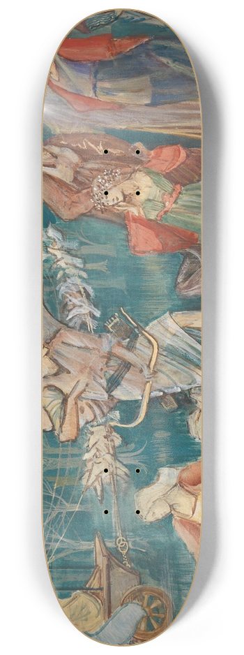Sir Edward Coley Burne-Jones - The Passing of Venus 8.25 inch art skate deck