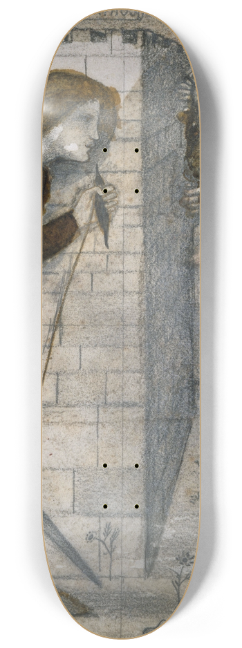 Sir Edward Coley Burne-Jones - Theseus and the Minotaur in the Labyrinth 8.25 inch art skate deck