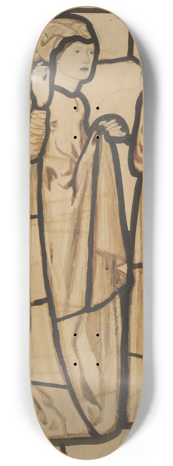 Sir Edward Coley Burne-Jones - The Song of Solomon  My Mothers Children were angry with me 8.25 inch art skate deck