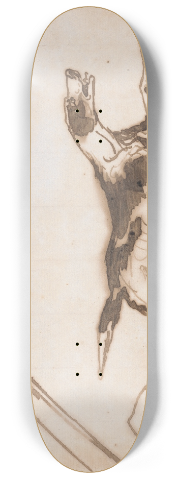 Sir Francis Grant - Study of a Hound, Running 8.25 inch art skate deck