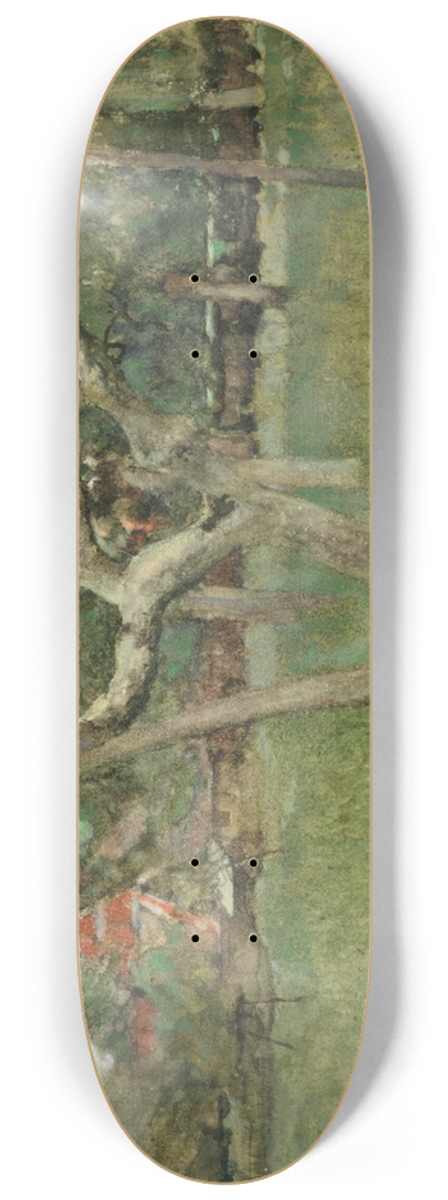 Sir George Clausen - Country garden 8.25 inch art skate deck