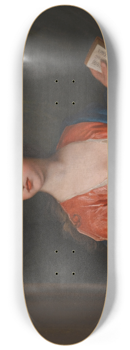 Sir Godfrey Kneller - Portrait of Lady Elizabeth Bruce (D.1745) 8.25 inch art skate deck