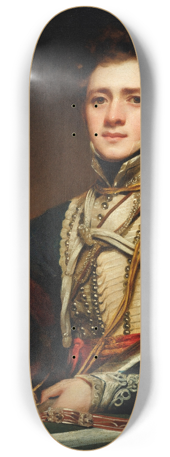 Sir Henry Raeburn - Lieutenant Colonel George Allan of the 16th Hussars, The Hussar 8.25 inch art skate deck