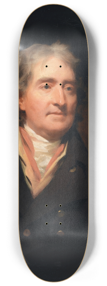Sir Henry Raeburn - Portrait of David Steuart Erskine, 11th Earl of Buchan (1742-1829), Antiquary 8.25 inch art skate deck