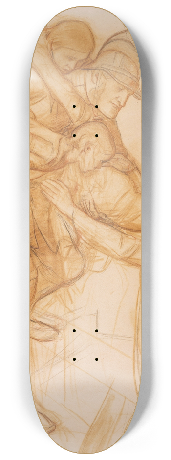 Sir John Everett Millais - The Rescue 8.25 inch art skate deck