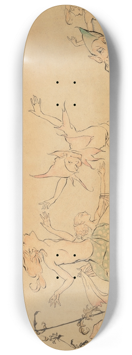 Arthur Rackham - Fairy Dance 8.25 inch art skate deck