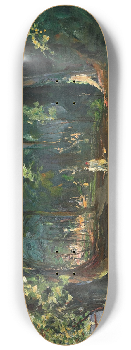 Sir John Lavery - The path by the river, Maidenhead 8.25 inch art skate deck